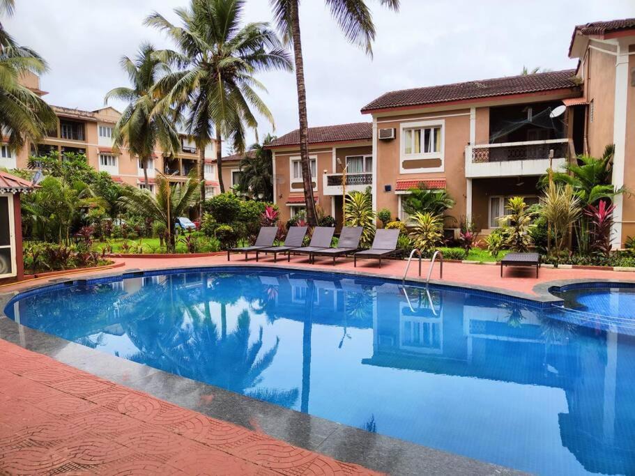 Sainagar Apartment | 1 BHK Luxury Apartment, Candolim with Pool (CD02)