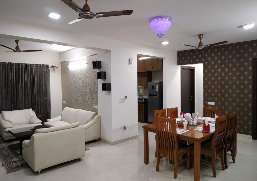 Bengaluru Apartment | 3Bhk Service Apartment with Kitchen Manyata tech Park Hebbal
