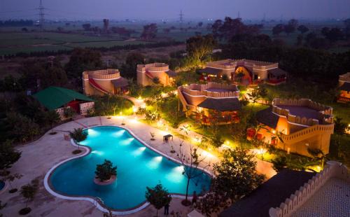 Sonepat Resort | Aanandam Villas and Resort by ELIVAAS Pet-friendly Premium Room With Shared Pool, Restaurant & Garden