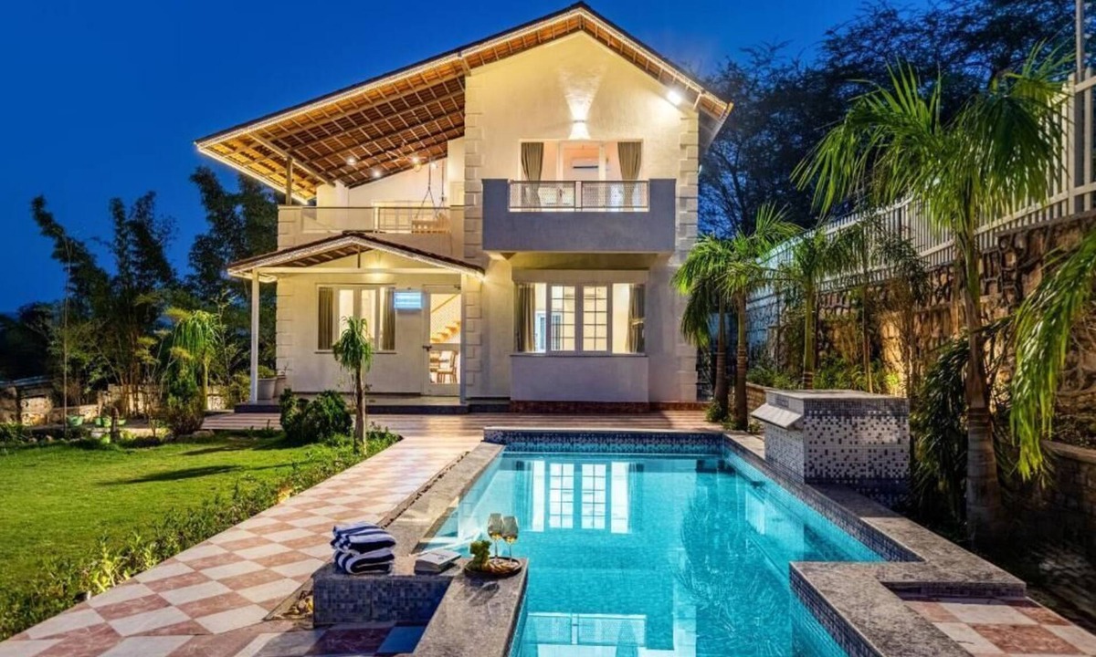 Jamwa Ramgarh Villa | Alaya Stays Ramgarh Colonial 2BHK Villa