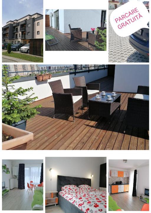 Tractorul Apartment | AMA Apartament cu terasă 50 mp & parcare gratuită
