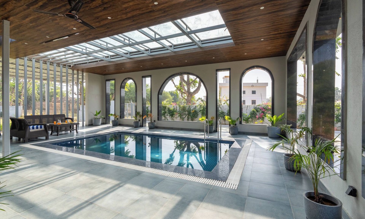Jaipur Villa | ELIVAAS Jamun Farm 2 BHK Villa with Pool