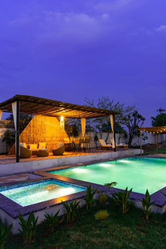 Rajawas Villa | Fable Farm by Alaya Stays 4-BHK Villa with Private Pool, Gazebo & Garden