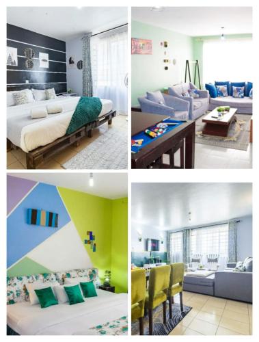 Mlolongo Apartment | Hirwado Homes & Cozy Rooms JKIA -3 Bedrooms With 5beds, 2Baths - 500metres From Each Other