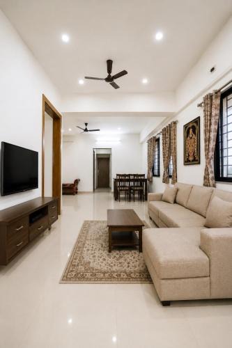 Tirupati Apartment | Newly built Spacious & Luxurious 1650 sft 2BHK with AC, fully functional kitchen, car parking in Tirupati near Railway Station