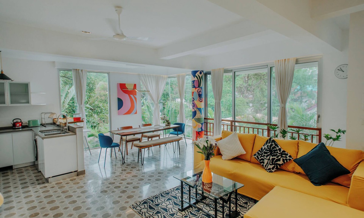 Assagao Apartment | Palette by RÊVE/2BR Duplex/Art Getaway/Shared Pool