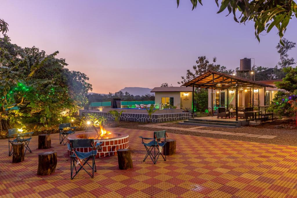 Khalapur Villa | SaffronStays Apricus Farm - 4BHK Veg Estate with Pool, Yoga & Garden