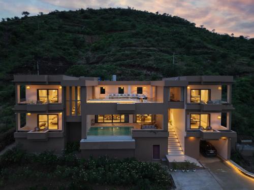 Bedla Villa | SaffronStays Aurum Villa, Moringa Valley - 3BR hilltop villa with Aravalli views, bonfire & trails near Lake Pichola