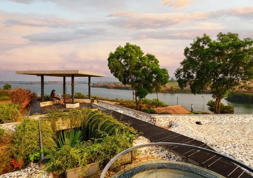 Nashik Villa | SaffronStays Avni - 2BR Lakeside Villa with Terrace & Bonfire