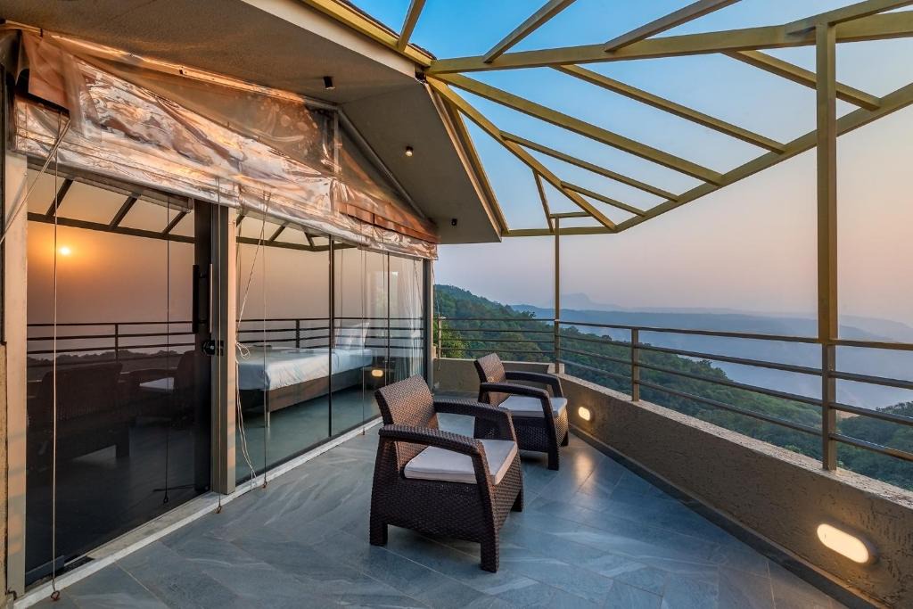 Atvan Villa | SaffronStays HeavOne Trio - 3BR villa with terrace, BBQ, WiFi & panoramic valley views near Tiger Point, Lonavala