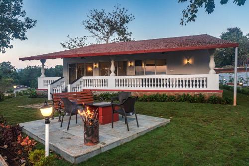 Karjat Villa | SaffronStays Mariposa by the River Montana - 3BR riverside villa in Karjat with pool and garden, perfect for small families