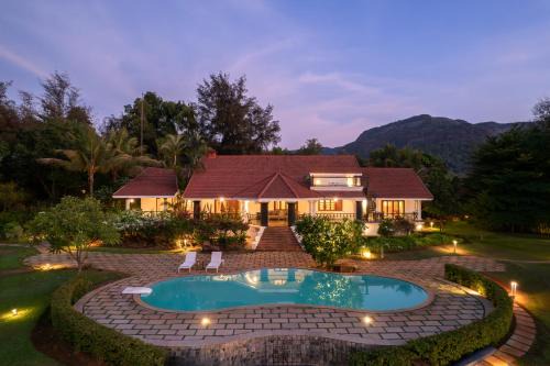 Wadgaon Villa | SaffronStays Moira 6-BR Lakeside Villa with Infinity Pool & Jacuzzi