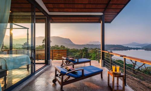 Paud Villa | SaffronStays Satori Perch Regal - 4BR Tuscan-style villa with pool, farm meals & 270 Degree Mulshi Lake views near Pune