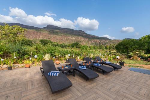 Karjat Villa | SaffronStays Vyom Farms - 2BR pool villa with mountain views, pet friendly & elder-friendly stay