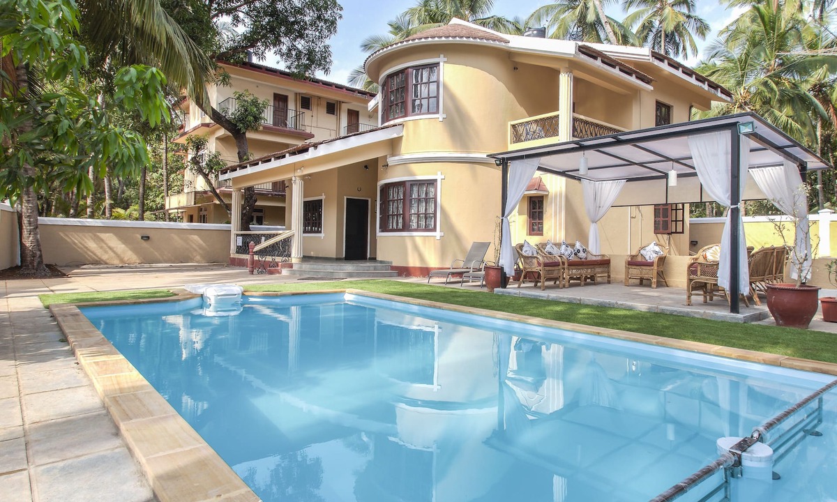 Calangute Villa | Seas the Day at Villa Calangute Phase 3-Swimming Pool, Kids Pool & Pergola #Goa