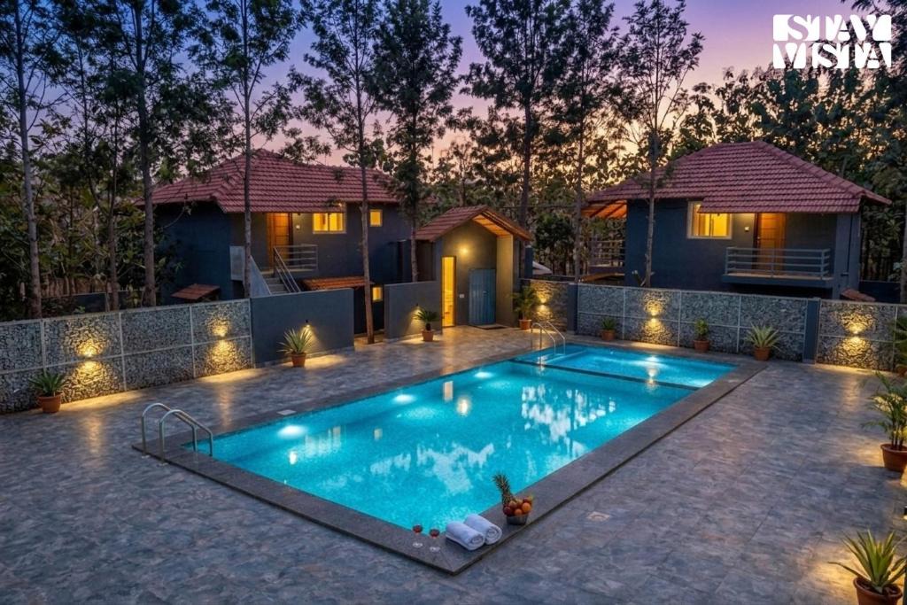 Mysore House | StayVista at The Boho Hideaway with Shared Pool, BBQ and Bonfire