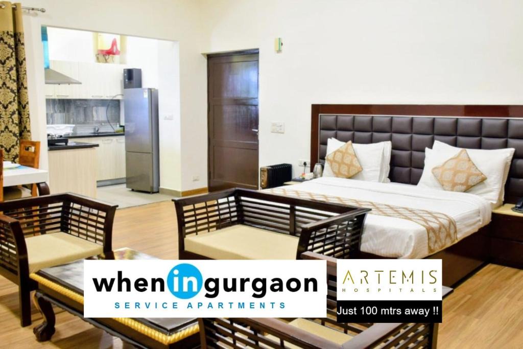 Sector 51 Apartment | When In Gurgaon - ARTEMIS HOSPITAL 1 Min Walk, FORTIS & MEDANTA 4 Mins Drive