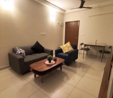 Bengaluru Apartment | 1 BHK with AC on 7th floor located near the Bengaluru Airport