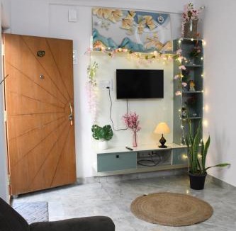 Krishnarajapura Apartment | A Moon-Lit Suite for 2