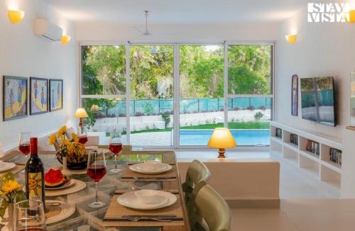 Mandrem Villa | Aroha Palms Serenity with Private Pool, Wi-Fi