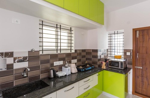 Sector 2 Apartment | BluO 1BHK City Centre HSR Layout - Balcony, Terrace Garden