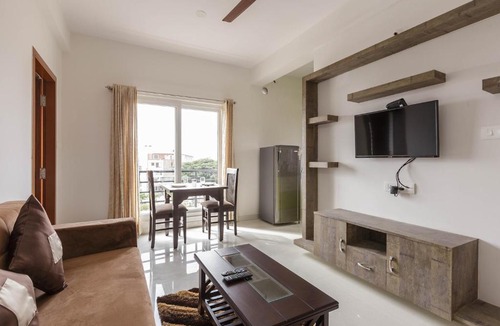 Sector 2 Apartment | BluO 1BHK HSR Layout - Balcony, Terrace Garden