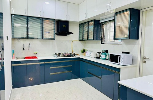 Gachibowli Apartment | BluO 2BHK Gachibowli - Kitchen, Lift, Parking