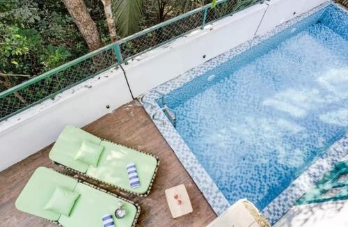 Siolim Villa | Casa Lotus 3-BHK Villa with Private Pool, Cosy Nook, Balconies in a Gated Complex