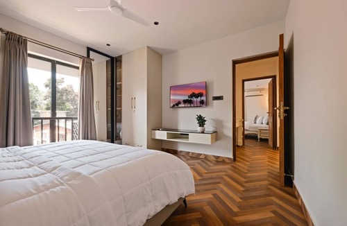 Arpora Apartment | Charming 2-bedroom apartment with fitness room, WiFi in delightful Arpora