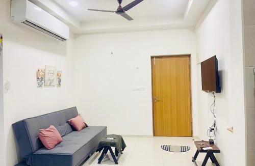 Gandhinagar Apartment | Corporate Skyline Tower 2BHK with AC, WIFI, Pool, Gym by Imperia Stays