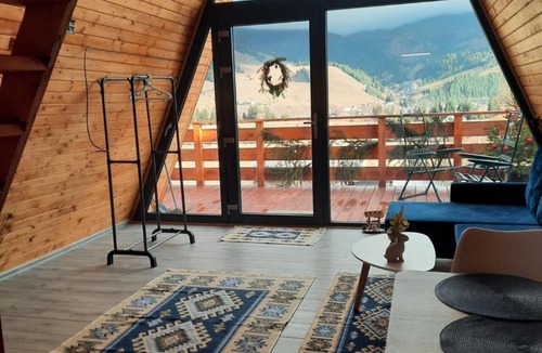 Saru Dornei Ski Chalet | Cozy A-Frame Cabins in Bucovina
