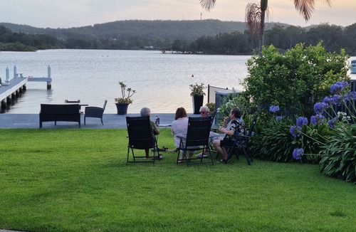Fennell Bay Apartment | Direct water front 3 meters from Lake. Your own private balcony overlooking Lake