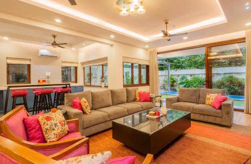 Siolim Villa | ELIVAAS 4 BHK with Pvt & Outdoor Sitting Area - Anasa