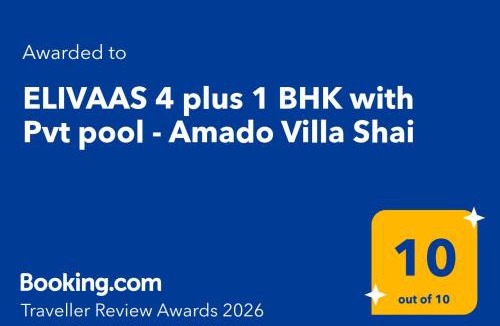 Assagao Villa | ELIVAAS 4 BHK with Pvt pool - Amado Villa Shai