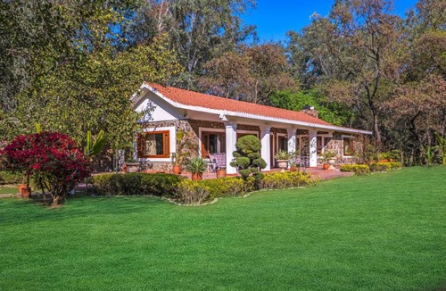 Faridabad Villa | ELIVAAS The Aravalli Reserve The Bliss Pet-Friendly Villa with Pool, Gazebo, Lawn and Jacuzzi