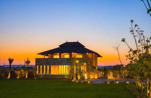 Jaipur Villa | ELIVAAS The Kanota Retreat 4 BHK Villa Near Kanota Dam With Pvt Pool & Hill Views
