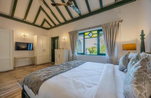 Pilerne Industrial Estates Villa | ELIVAAS Villa Seine Indo-Portuguese 3-BHK villa with a Kid's Room, Private pool Near Candolim Beach