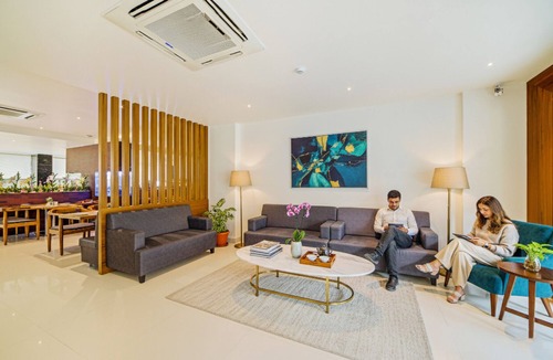 Gachibowli Hotel | FabHotel Prime Veeraj Suites - Nr. Skyview10, Lumbini Avenue, Gachibowli