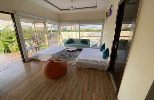 Noida House | GoBravo 71- 2BHK Farm with Pool & Garden Sec150 Noida