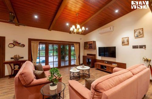 Alibaug Villa | Golden Sunsets by StayVista - Refreshing pool, serene lawn - your tranquil retreat