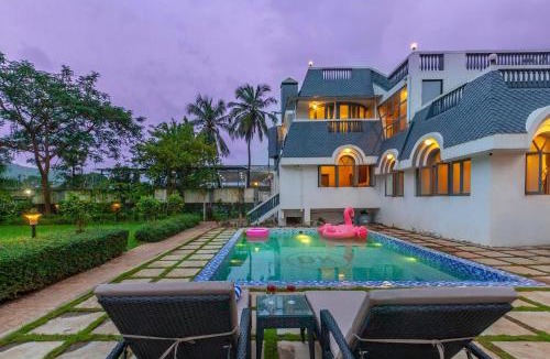 Vasai East Villa | Grey Mosaics by StayVista - Mountain-view villa in Vasai with Pool, Spacious lawn & Terrace