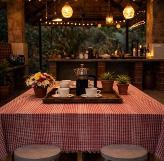 Mangalore Villa | Happy Haven Boutique Farmstay - Rustic Nature Retreat with a Private Cottage and an Open Air Kitchen