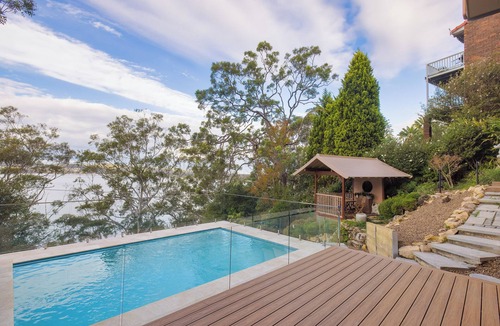 Salamander Bay House | High View Holiday House - Striking duplex with Heated pool and sea views