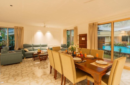Uttorda Villa | Kensho Villas Daisy with Private Pool Serene 5-BHK With Shared Pool & Lift, Near Popular Beaches