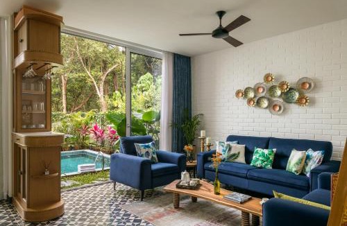 Siolim Villa | La Avila by The Blue Kite - 2 BHK Villas near Morjim Beach & Thalassa with Private Pool, Kitchen, Balcony & Security