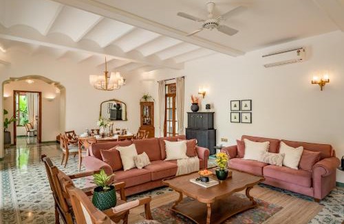 Assagao Villa | La Dona by The Blue Kite - 4BHK Private Pool Villa in Assagao with Garden, Balcony, Caretaker & Spacious Living Area