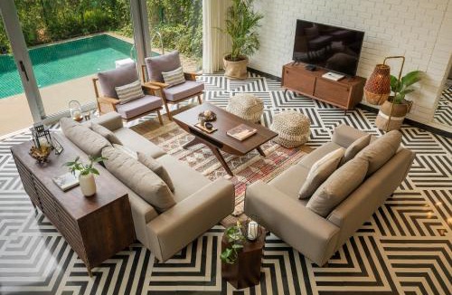 Chapora Villa | La Sierra by The Blue Kite - 2 & 3BHK Villas near Anjuna & Vagator Beach with Private Pool, Terrace, Garden, Kitchen & Security