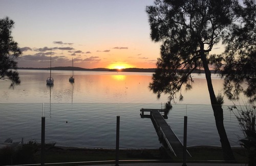 Balcolyn House | Luxury Waterfront Home with pool and spa family and pet friendly.