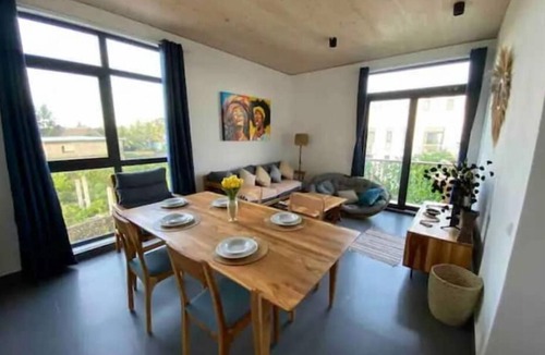 Bwejuu Apartment | Modern 2-bedroom flat with pool & balcony near beach, a digital nomad's favorite