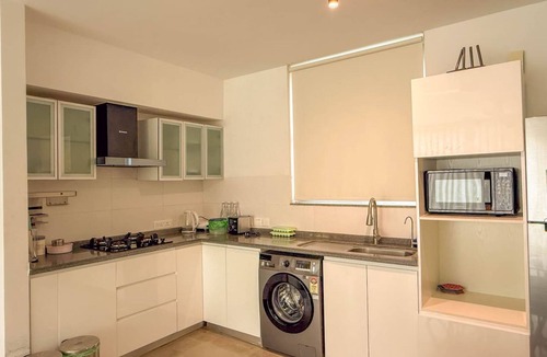 Reis Magos Apartment | Modern 2BR w Pool Near Candolim and Coco Beach